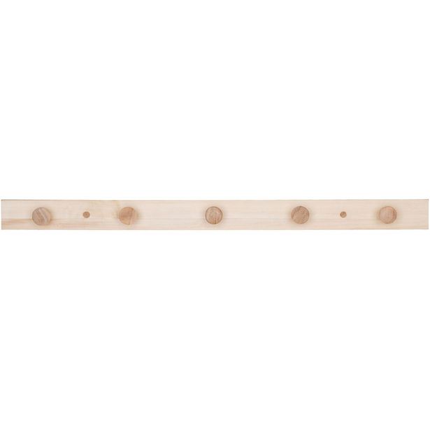 Seinänaulakko House Nordic Abano, 70cm, 5 koukkua, beige