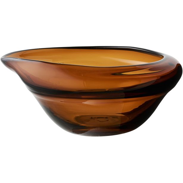 Kulho House Nordic , 29x26x11cm, suupuhallettu lasi, ruskea