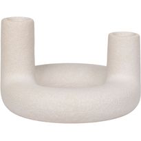 Kynttilänjalka House Nordic, ø13x8.5cm, keramiikka, beige