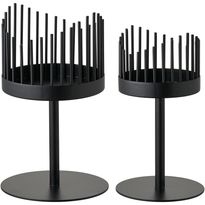 Kynttilänjalka House Nordic, 2kpl, teräs, musta