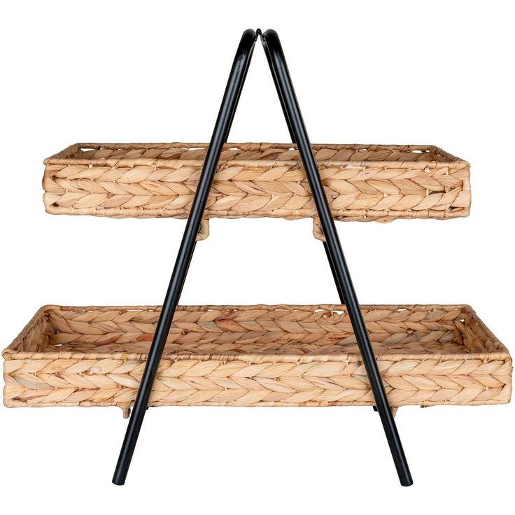 Tarjotin House Nordic Alfaro, 42x23x43.5cm, ruskea/musta
