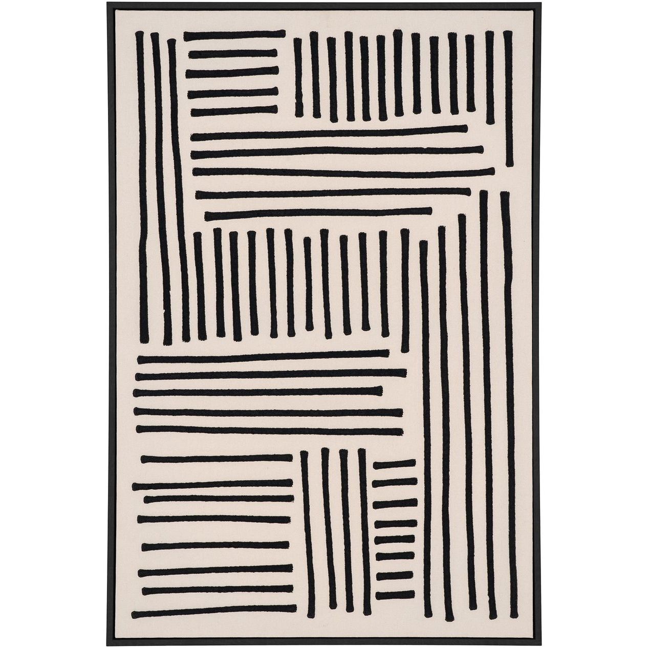 Canvastaulu House Nordic Lipari No.1, 60x90cm, musta/beige