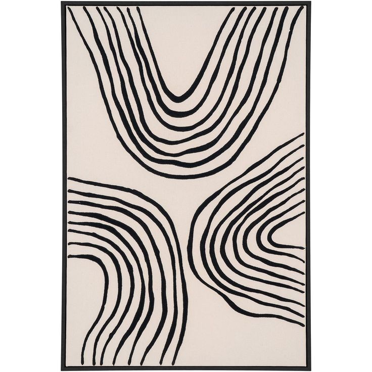 Canvastaulu House Nordic Lipari No.2, 60x90cm, musta/beige