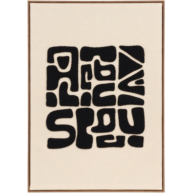 Taulu House Nordic Tine, tuftattu, 50x70cm, musta/ruskea