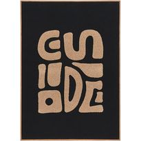 Taulu House Nordic Tine, tuftattu, 50x70cm, beige/musta