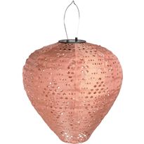 LED-aurinkokennolyhty House Nordic Greatham, IP44, roosa, Myyntierä 2 kpl, Verkkokaupan poistotuote