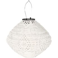 LED-aurinkokennolyhty House Nordic Harwood, IP44, valkoinen