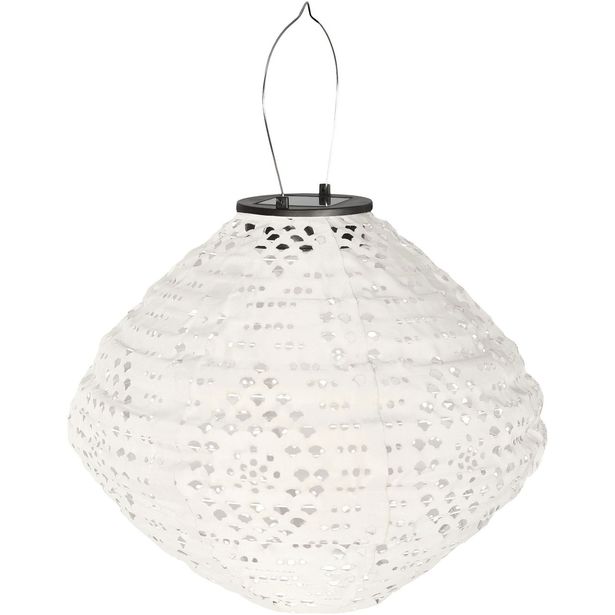 LED-aurinkokennolyhty House Nordic Harwood, IP44, valkoinen