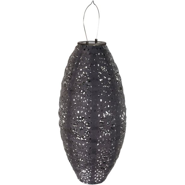 LED-aurinkokennolyhty House Nordic Foxdale, IP44, harmaa
