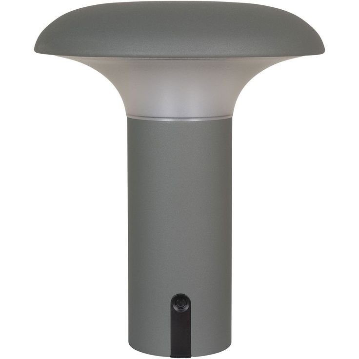Ladattava pöytävalaisin House Nordic Ramsey, ø17cm, sisä- ja ulkokäyttöön, harmaa