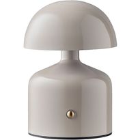 Ladattava pöytävalaisin House Nordic Aulla, ø10x13.5cm, IP20, LED, harmaa