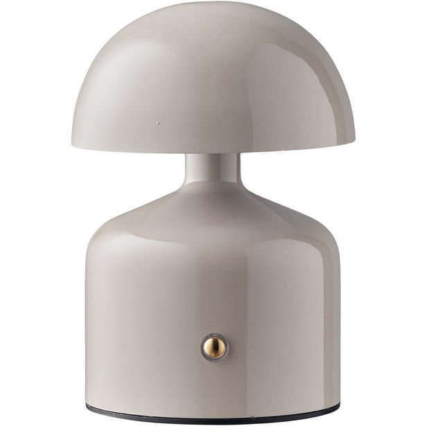 Ladattava pöytävalaisin House Nordic Aulla, ø10x13.5cm, IP20, LED, harmaa