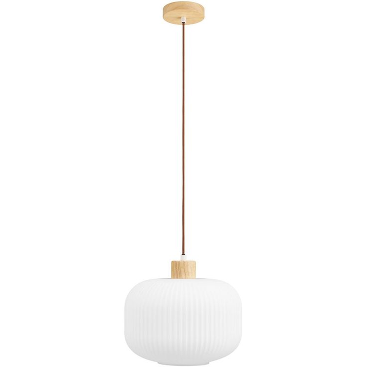 Riippuvalaisin House Nordic Argalo, ø30cm, E27, 40W, valkoinen/puu