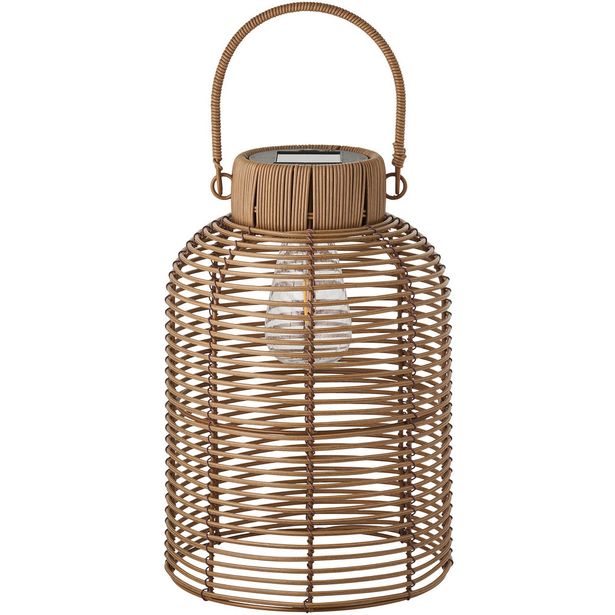 Aurinkokennolyhty House Nordic Brentford, ø20cm, IP44, 300mAH, ruskea