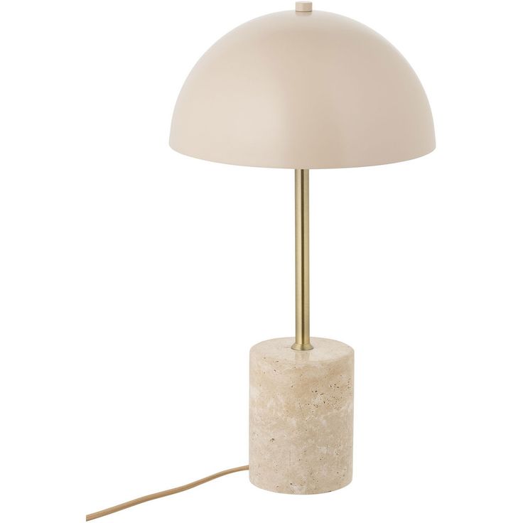 Pöytävalaisin House Nordic Sheffield, E27, 40W, marmorijalustalla, beige