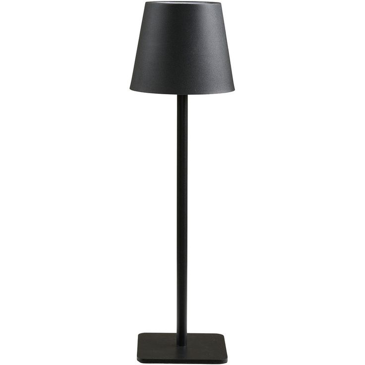 Ladattava pöytävalaisin House Nordic Bradford, ø10cm, IP20, 3.7V, 1800mAh, musta metalli