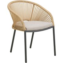 Ruokapöydän tuoli terassille House Nordic Novella, alumiini, pehmusteella