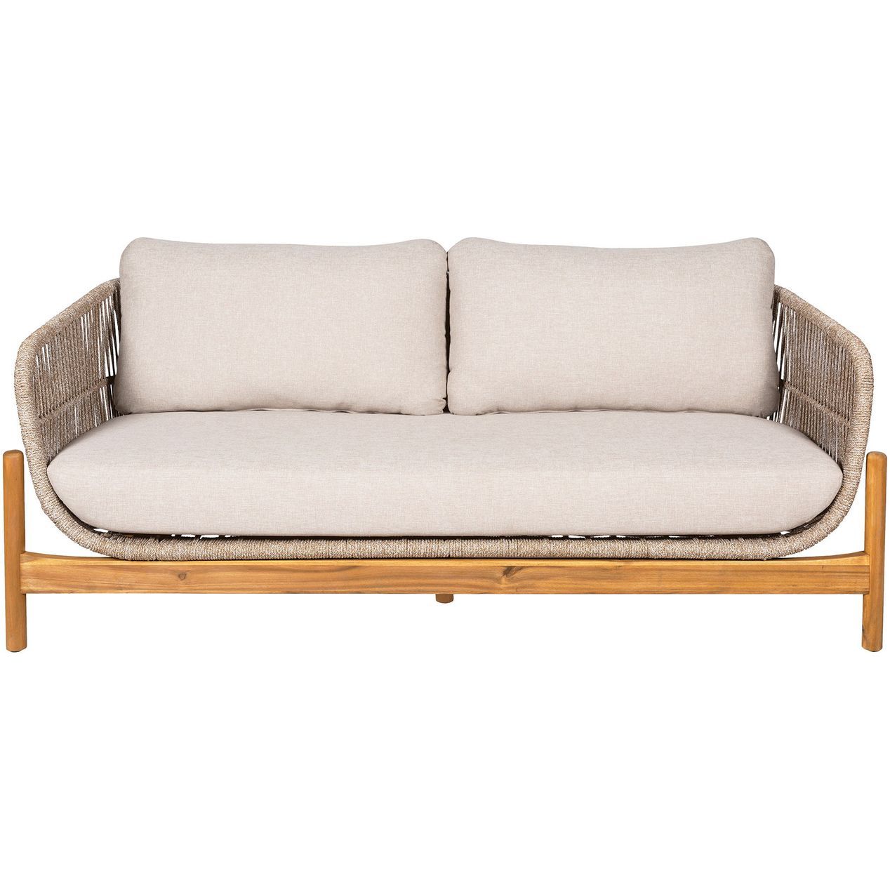 Sohva House Nordic Terracina, 2-istuttava, pehmusteilla, akaasia, beige