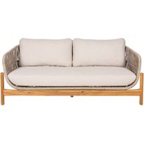 Sohva House Nordic Terracina, 2-istuttava, pehmusteilla, akaasia, beige