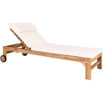 Aurinkovuode House Nordic Andorra, pehmusteella, luonnollinen tiikki/valkoinen