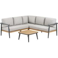 Kulmasohva terassille House Nordic Comillas, 5-istuttava, pehmusteilla, harmaa
