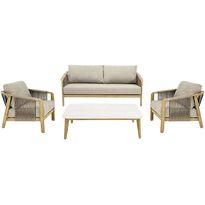 Oleskeluryhmä House Nordic Fargo, 4-istuttava, pehmusteilla, taupe