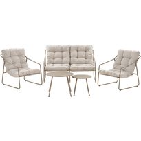 Oleskeluryhmä House Nordic Nilo, 4-istuttava, pehmusteilla, hiekka