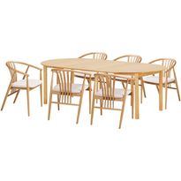 Jatkettava ruokailuryhmä House Nordic Bundaberg/Agustin, 6-istuttava, ruskea