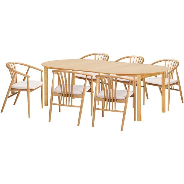 Jatkettava ruokailuryhmä House Nordic Bundaberg/Agustin, 6-istuttava, ruskea