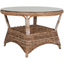 Ruokailuryhmä ulos House Nordic Larisa, ø120cm pöytä + 4 tuolia, kuburottinki