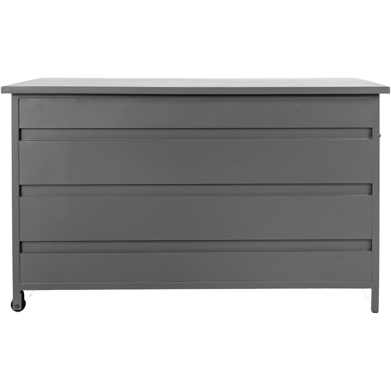 Pehmustelaatikko House Nordic Cassis, 130x60x75cm, 450L, harmaa alumiini