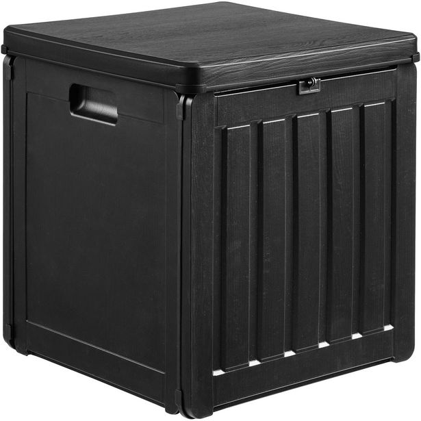 Pehmustelaatikko House Nordic Sobra, 42.8x42.8x46.4cm, 76 L, muovi, musta