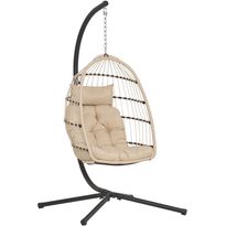 Riipputuoli telineellä House Nordic Patras, 195x117x107cm, beige, Verkkokaupan poistotuote