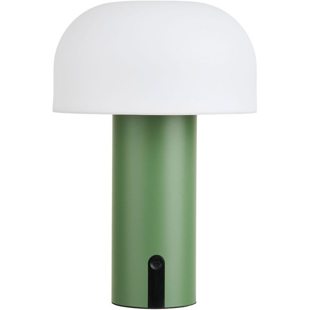 Ladattava pöytävalaisin House Nordic Soham, sisä- ja ulkokäyttöön, IP44, 3.7V, 1800mAh, vihreä