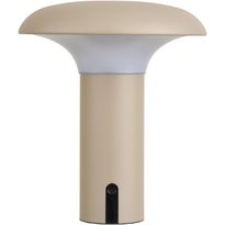 Ladattava pöytävalaisin House Nordic Ramsey, sisä- ja ulkokäyttöön, IP44, 3.7V, 1800mAh, beige