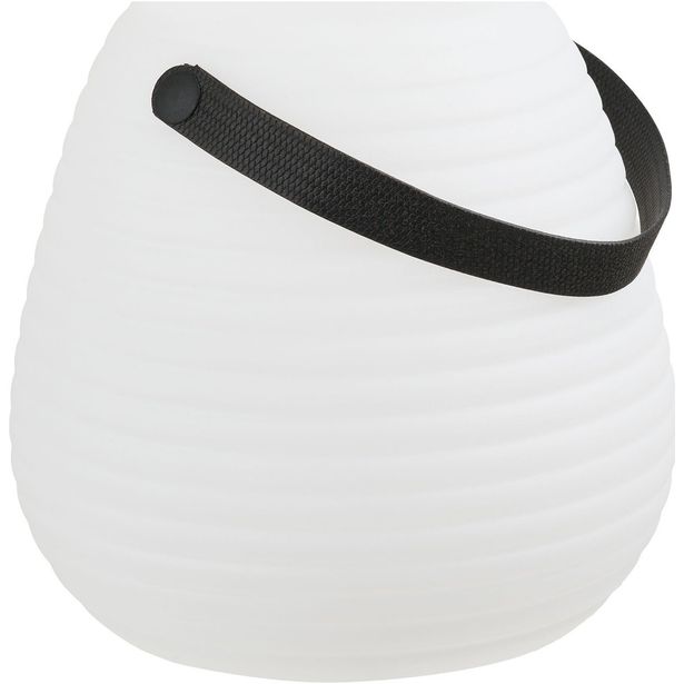 Ladattava LED-lyhty House Nordic Derry, ulkokäyttöön, ø21cm, RGB, IP44, 3.7V, 1500mAh, valkoinen