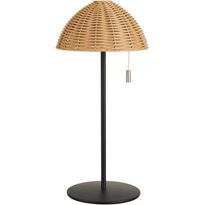 Ladattava LED-pöytävalaisin House Nordic Wigan, ulkokäyttöön, IP44, 3.7V, 1500mAh, ruskea, Verkkokaupan poistotuote
