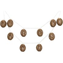 LED-valosarja House Nordic Carlisle, 180cm, IP44, paristokäyttöinen, ruskea