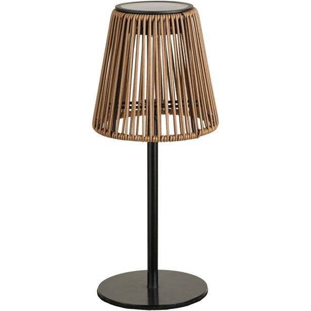 Aurinkokennopöytävalaisin House Nordic Salford, IP44, 1.2V, 600mAh, ruskea