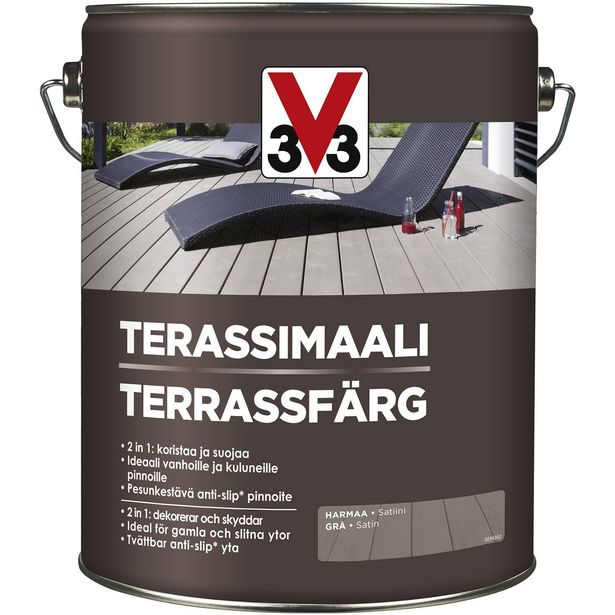 Terassimaali V33, 5l, eri värivaihtoehtoja