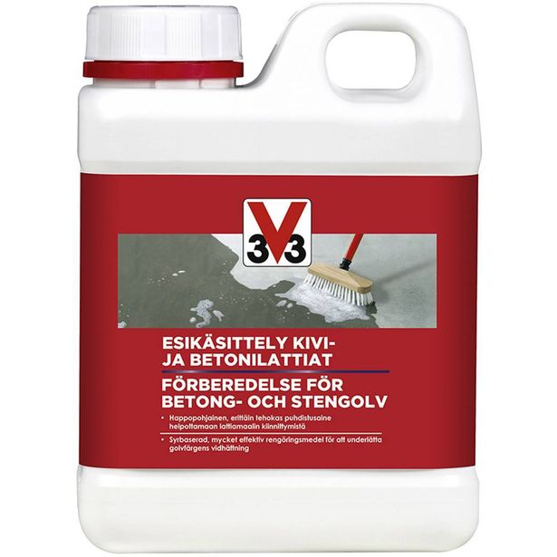 Esikäsittelyaine kivi- ja betonilattioille V33, 1l, väritön