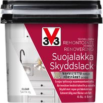 Suojalakka työtasoille V33, satiini, 500ml, clear