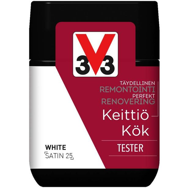 Remontointimaali keittiöön V33, tester, 75ml, eri värivaihtoehtoja