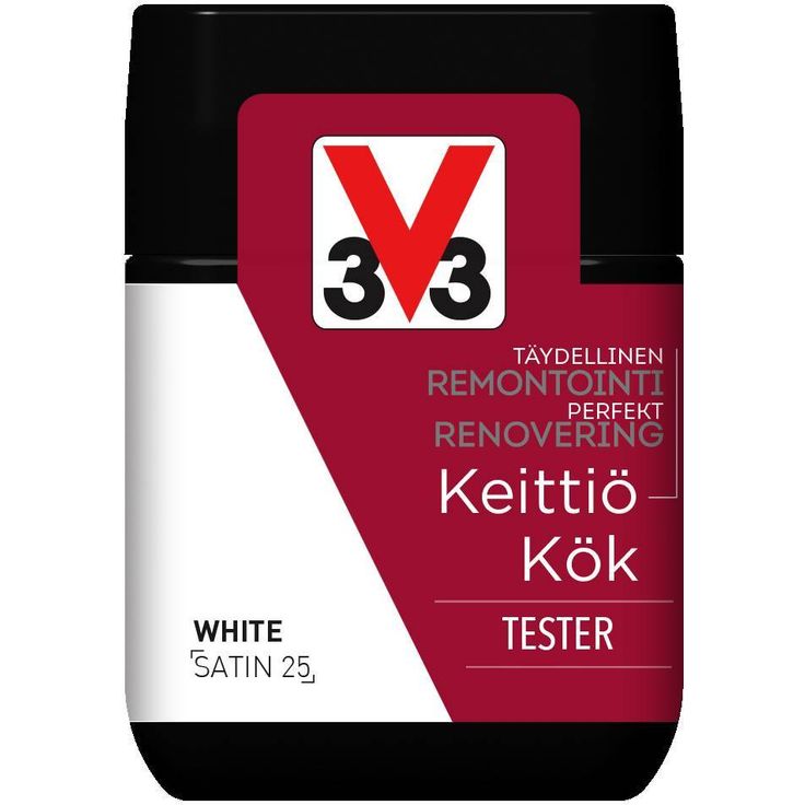Remontointimaali keittiöön V33, tester, 75ml, eri värivaihtoehtoja