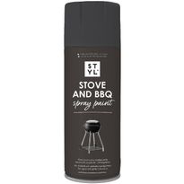 Spraymaali grilleille ja uuneille Rust-Oleum STYL, 400ml, mattamusta