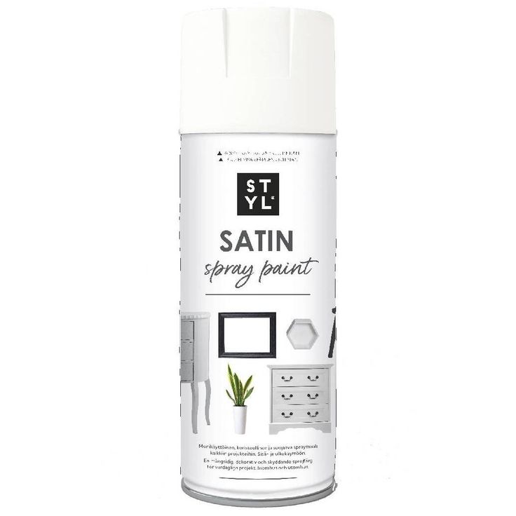 Spraymaali Rust-Oleum STYL, satiini, 400ml, eri värivaihtoehtoja