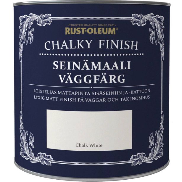 Seinämaali Rust-Oleum Chalky Finish, 2.5l, eri värivaihtoehtoja 