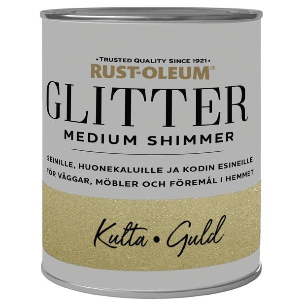 Glittermaali Rust-Oleum Medium Shimmer, 750ml, eri värivaihtoethoja