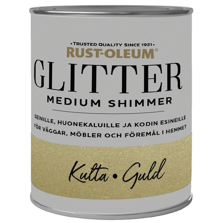 Glittermaali Rust-Oleum Medium Shimmer, 750ml, eri värivaihtoethoja