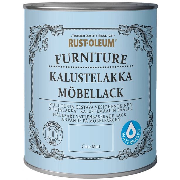 Kalustelakka Rust-Oleum, vesiohenteinen, 750ml, matta 